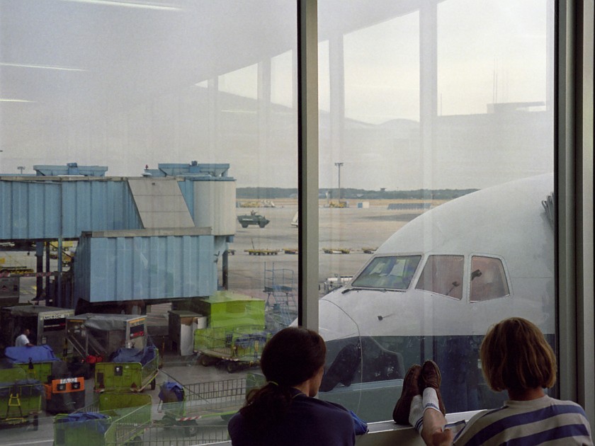 Flight to Bangalore. Frankfurt Airport. Frankfurt. .