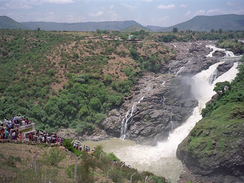 Trip to Mysore. Shivanasamudra Falls. near Mysore. .