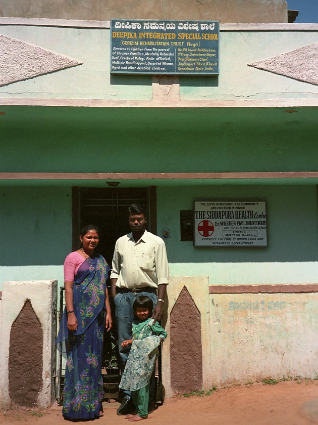 Siddapura Slum. Deepika Integrated Special School. Bangalore. .