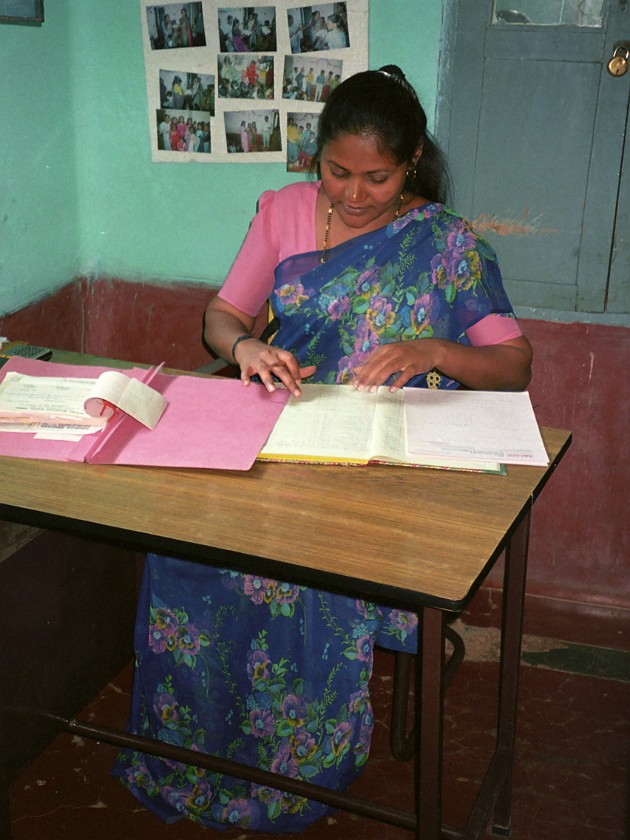 Siddapura Slum. Principal. Bangalore. .