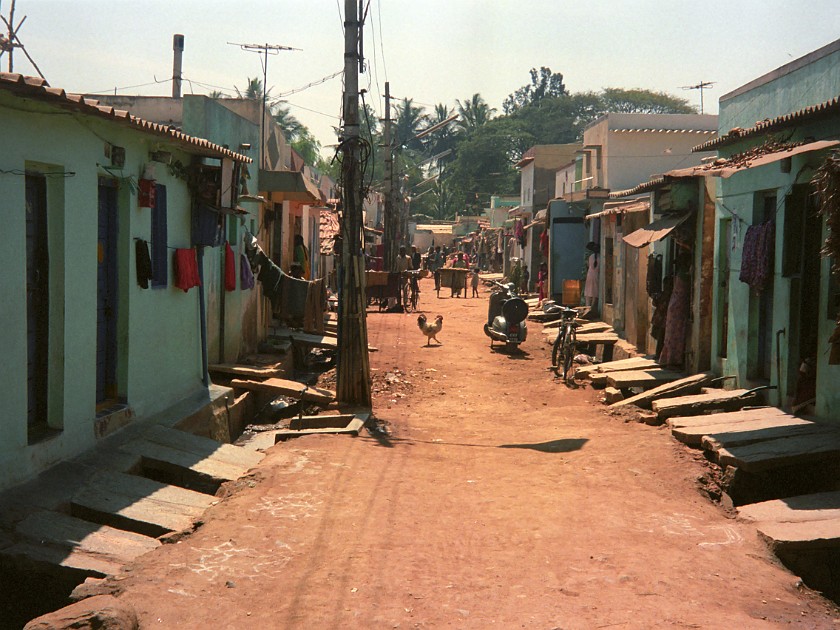 Siddapura Slum. Slum. Bangalore. .