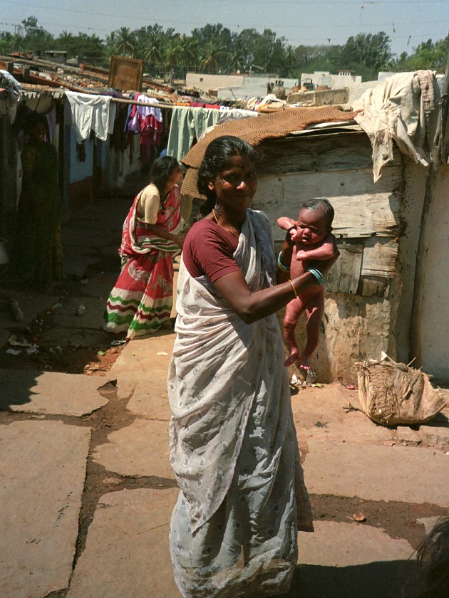 Siddapura Slum. Slum. Bangalore. .