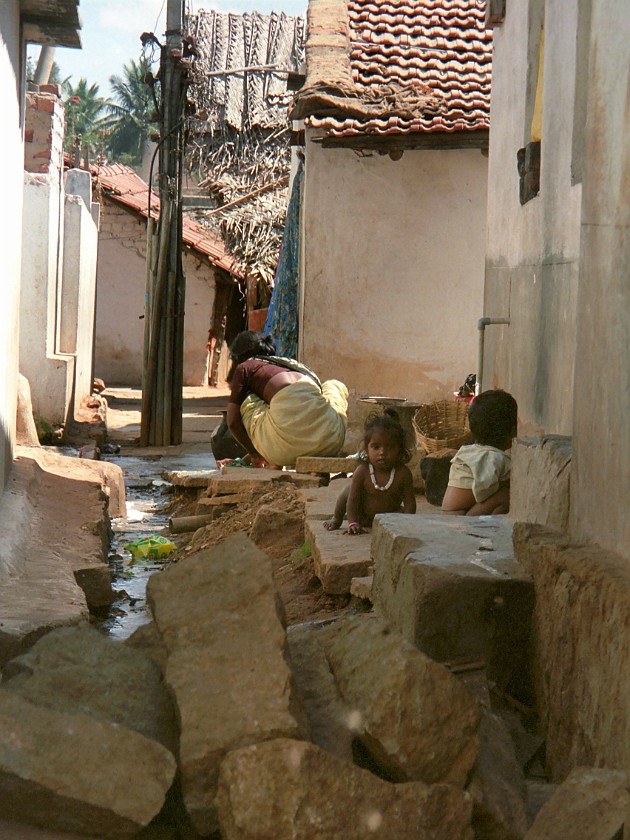 Siddapura Slum. Slum. Bangalore. .