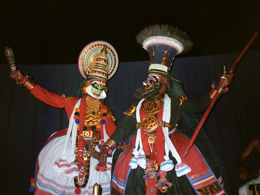 Trip to Kerala. Kathakali Dance. Eranakulam. .