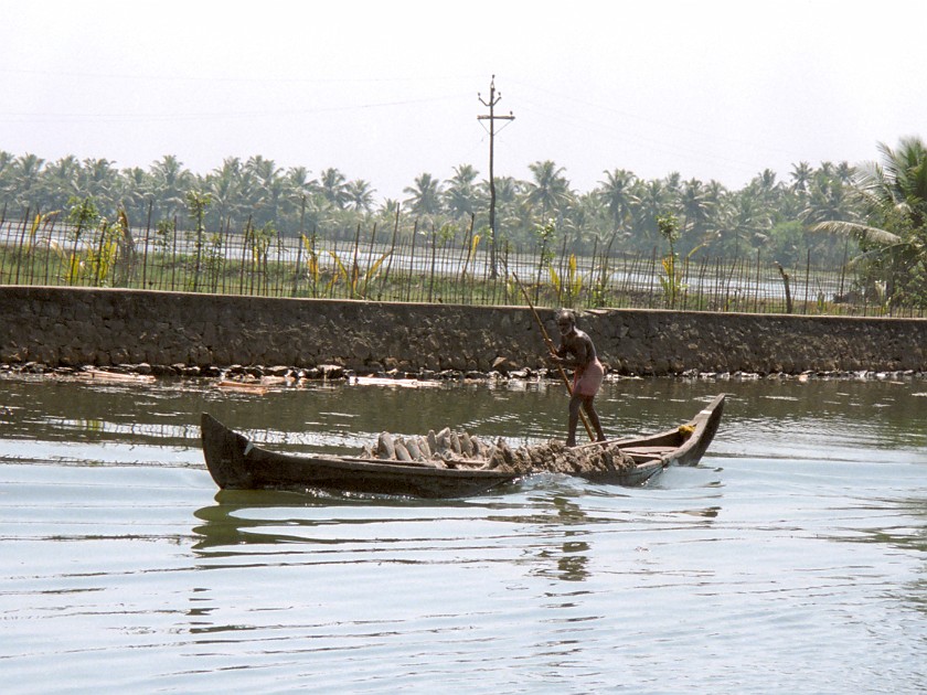 Trip to Kerala. Backwaters. near Alleppey. .