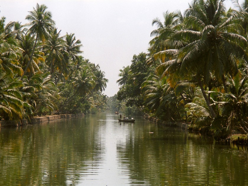 Trip to Kerala. Backwaters. near Alleppey. .