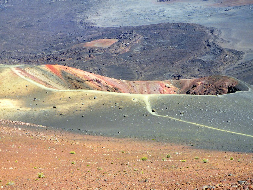 Haleakala National Park. Hiking Inside the Crater. Haleakala National Park. .