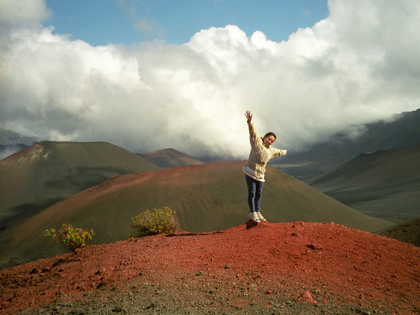 Haleakala National Park. Hiking Inside the Crater. Haleakala National Park. .