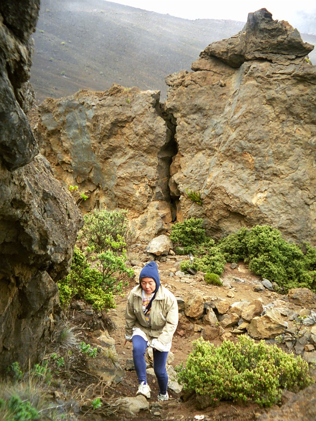 Haleakala National Park. Hiking Inside the Crater. Haleakala National Park. .