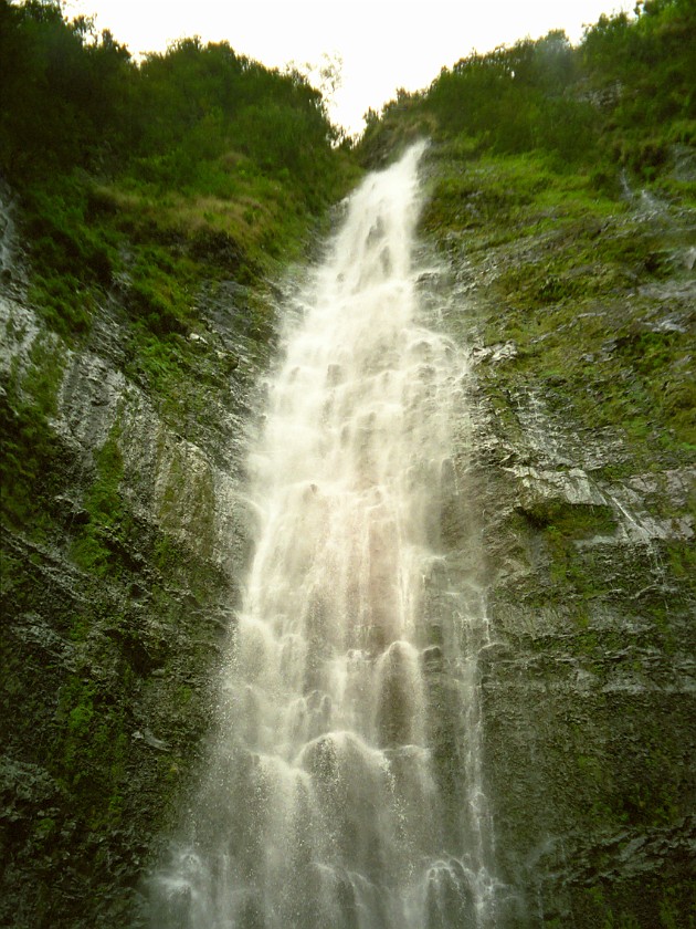 The South of Maui. Waterfall. near Hana. .