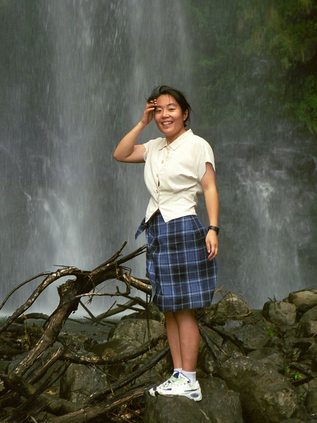 The South of Maui. Waterfall. near Hana. .