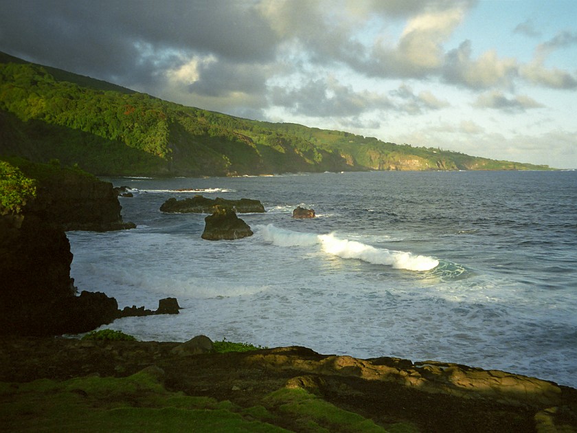 The South of Maui. South Maui Shoreline. near Hana. .