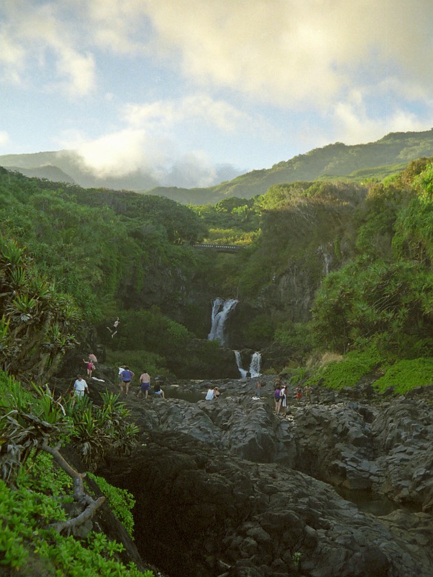 The South of Maui. Seven Pools Area. near Hana. .