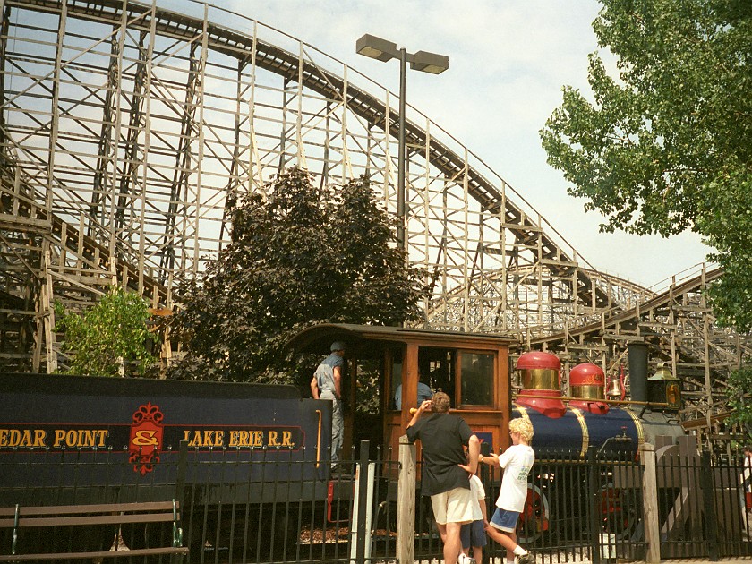 Cedar Point Amusement Park. Roller Coaster. Sandusky. .