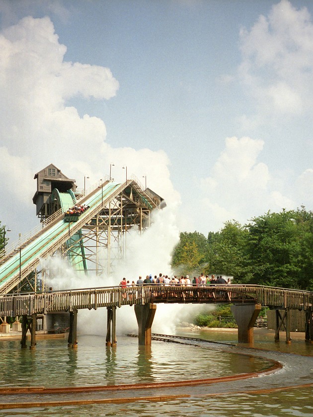 Cedar Point Amusement Park. Water Coaster. Sandusky. .
