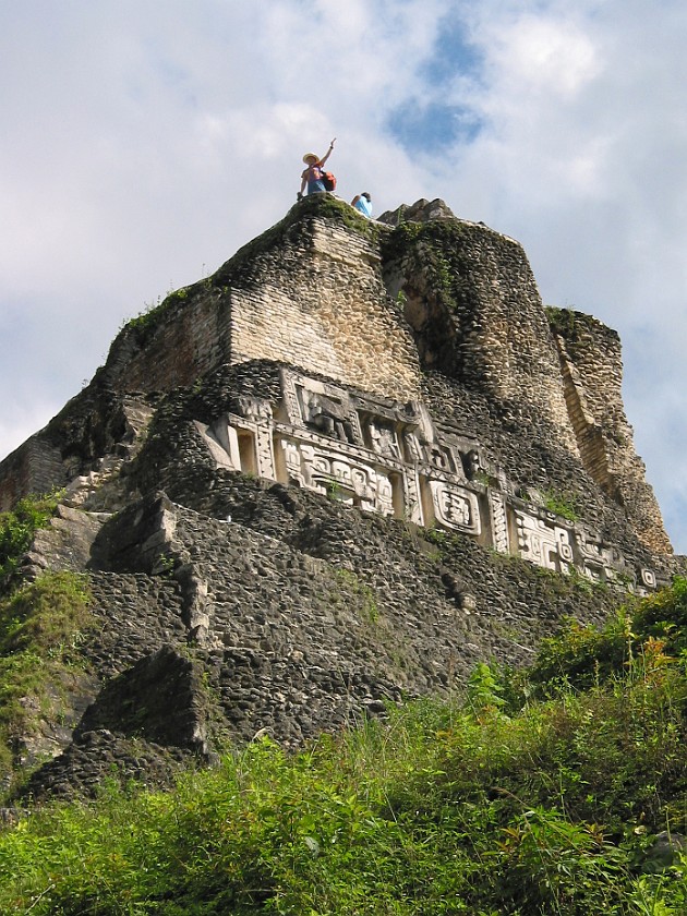 Xunantunich. Top of the Pyramid. near San Ignacio. .