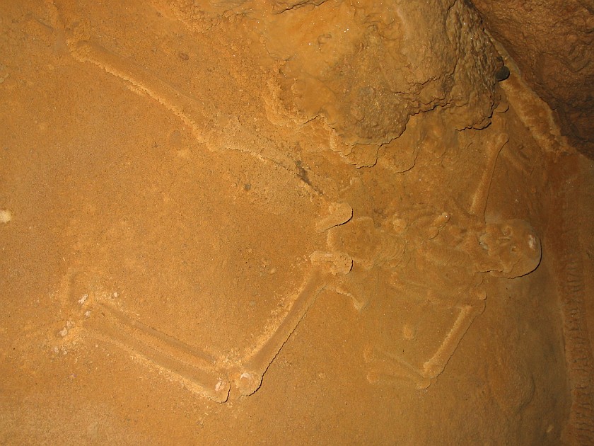 Actun Tunichil Muknal Cave Tour. Skeleton. near San Ignacio. .