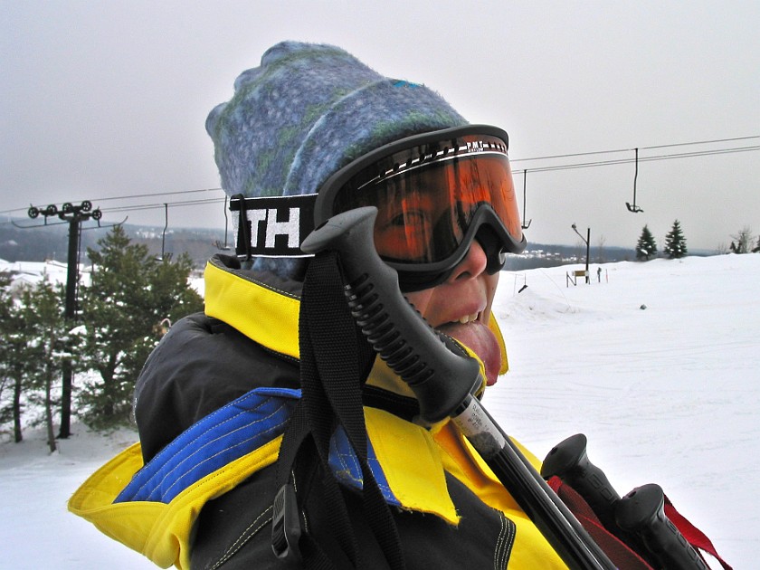 Weekend Skiing at Alpine Valley. Lift. Detroit. .