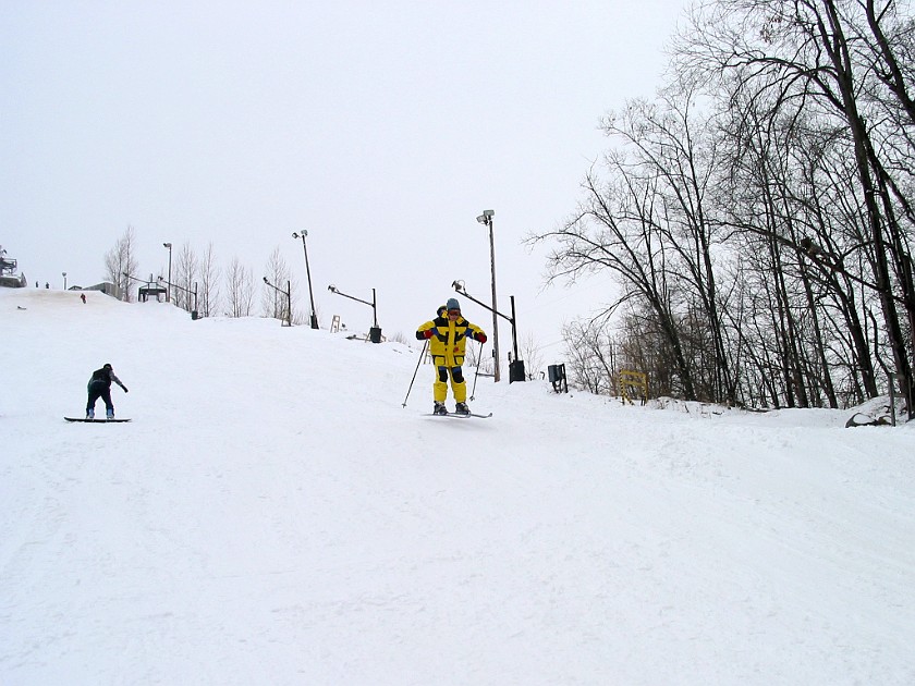 Weekend Skiing at Alpine Valley. Skiing. Detroit. .