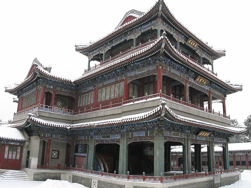 Yiheyuan (Summer Palace). Yiledian (Hall of Cultivating Happiness). Beijing. .