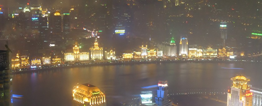 Shanghai. Panoramic View from Jinmao Building on Zhongshan Road (Bund). Shanghai. .