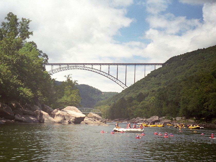 White-Water Rafting in the New River Gorge. Rafting. near Fayetteville. .