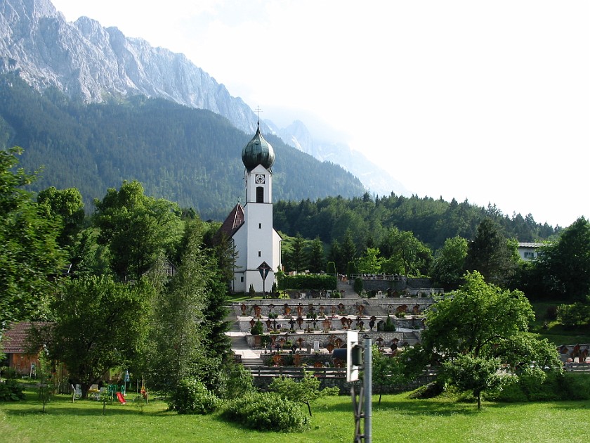 Garmisch-Partenkirchen and Zugspitze. Church. Garmisch-Partenkirchen. .