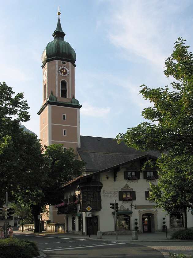 Garmisch-Partenkirchen and Zugspitze. Church. Garmisch-Partenkirchen. .