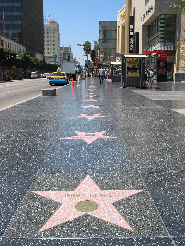Hollywood. Walk of Fame. Los Angeles. .