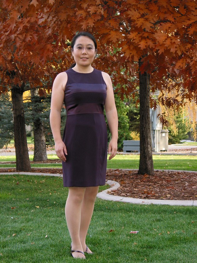 Jun and Thomas' Wedding. Jun at the State Capitol Park. Carson City. .