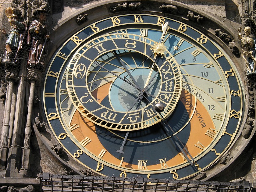 Staré Mesto (Old Town). Astronomical Clock of the Old Town Hall Tower. Prague. .
