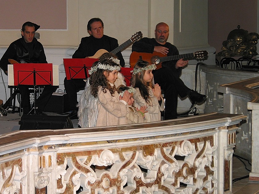 Spaccanapoli. Concert in the Chiesa di San Maria Maggiore. Naples. .