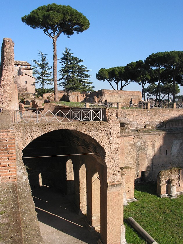 East of the Colosseum and Palatine Hill. Stadio, Palatine Hill. Rome. .