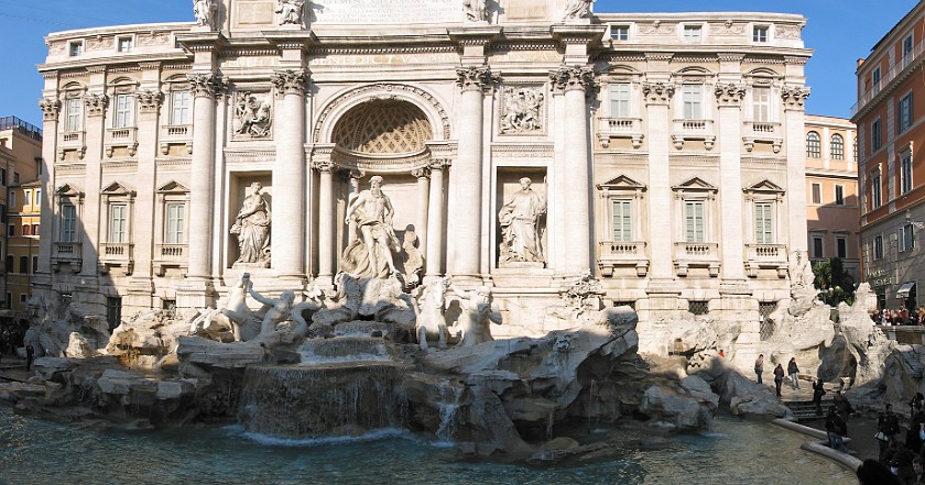 Centro Storico of Rome. Fontana di Trevi. Rome. .