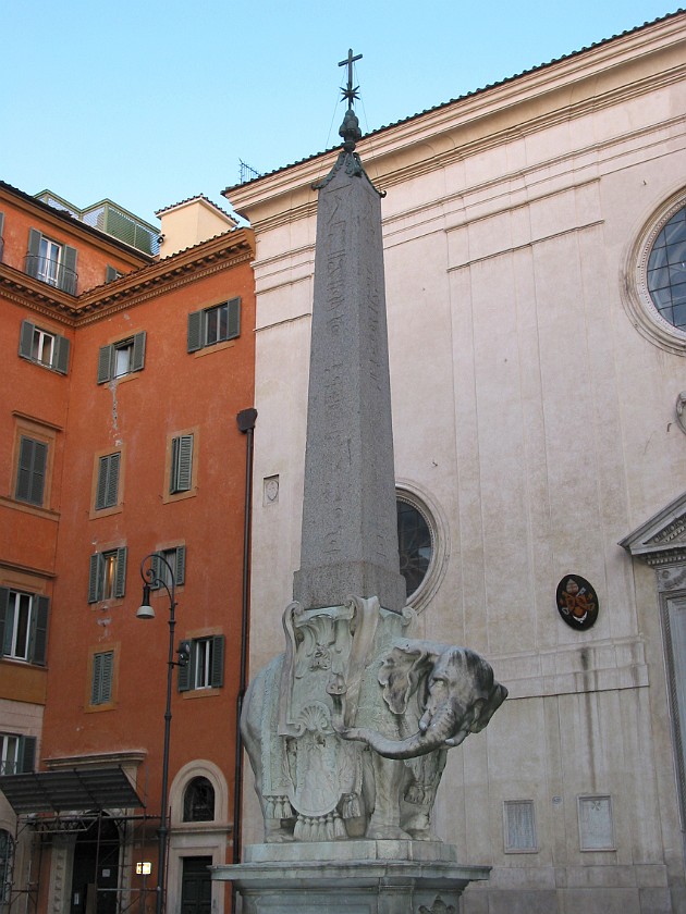 Centro Storico of Rome. Elefantino, Piazza delle Minerva. Rome. .