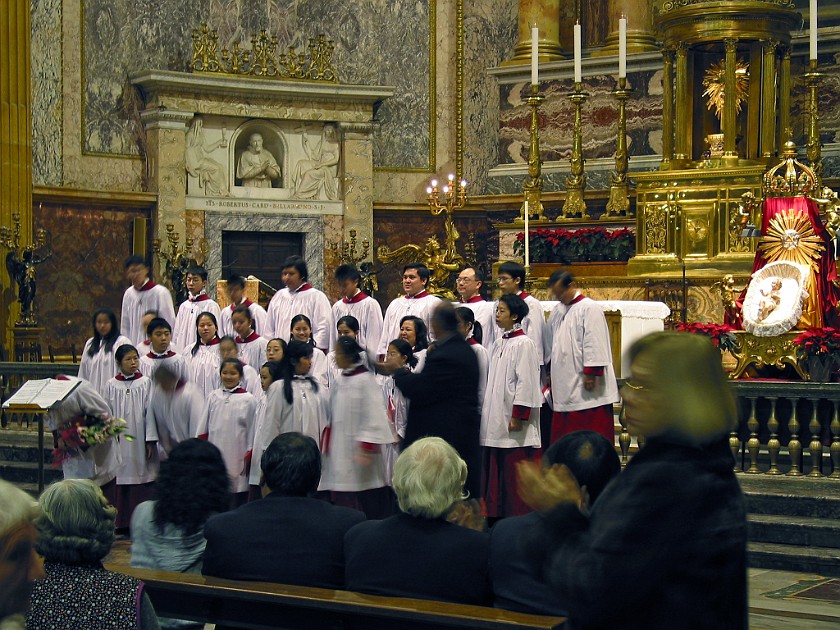 Centro Storico of Rome. Concert in the Chiesa del Gesù. Rome. .