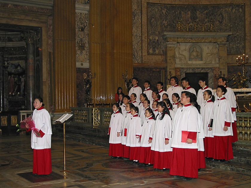 Centro Storico of Rome. Concert in the Chiesa del Gesù. Rome. .