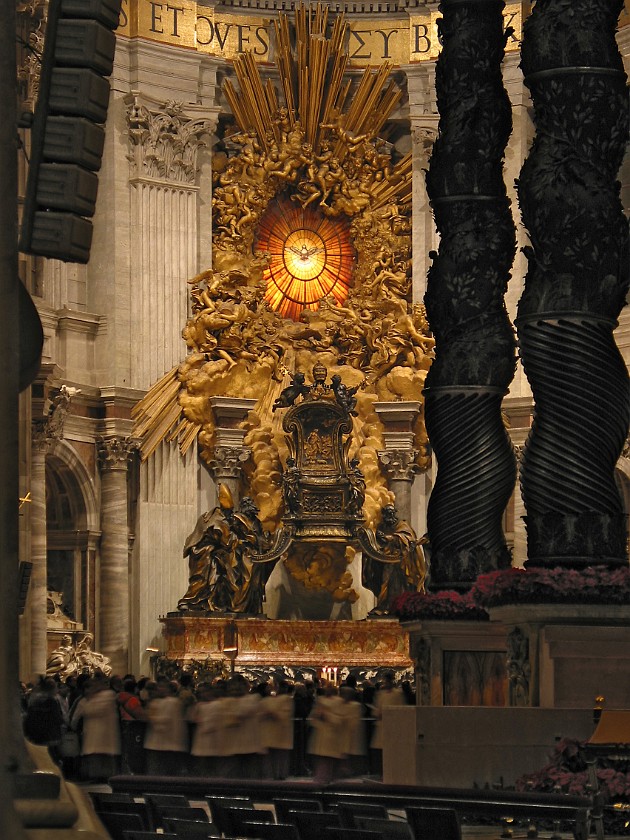 St. Peter's Basilica. End Altar. Vatican City. .