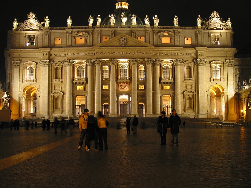 St. Peter's Basilica. Main Portal. Vatican City. .