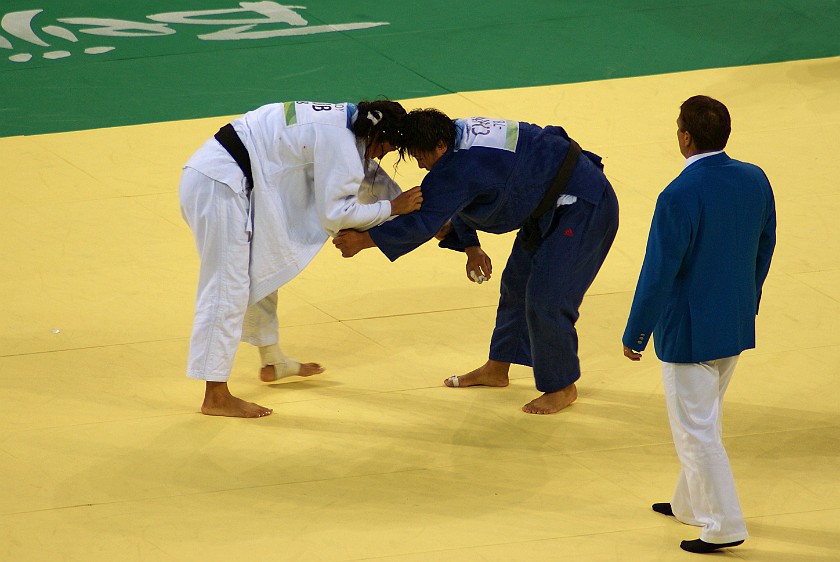 Judo Women's 78kg and Men's 100kg Final. Women's final. Beijing. .