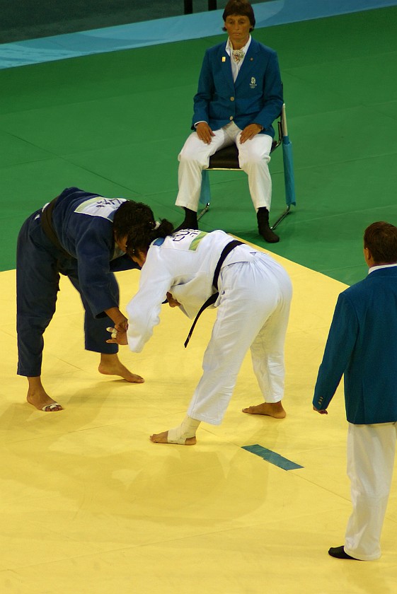 Judo Women's 78kg and Men's 100kg Final. Women's final. Beijing. .