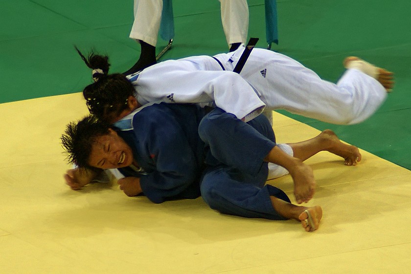 Judo Women's 78kg and Men's 100kg Final. Women's final. Beijing. .