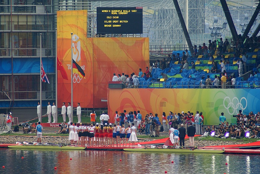 Rowing Finals. Medal ceremony. Beijing. .