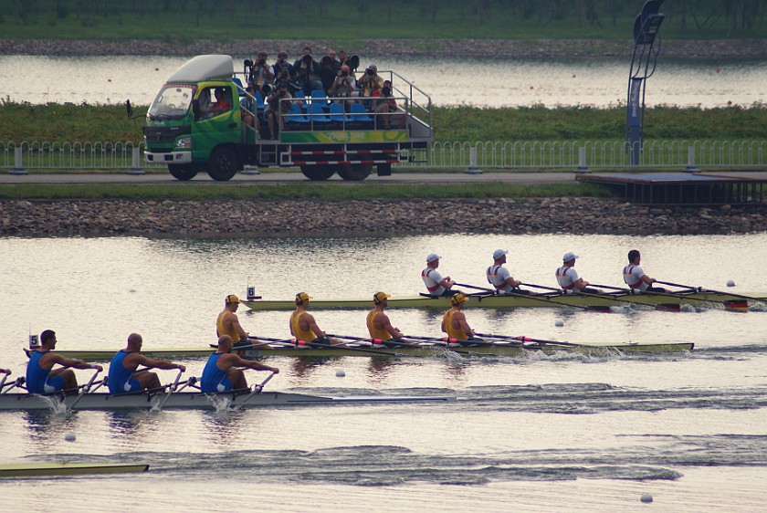 Rowing Finals. Men's quadruple sculls final. Beijing. .