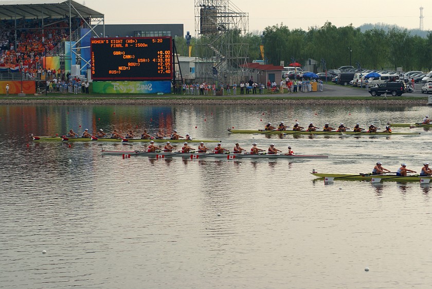 Rowing Finals. USA winning the race. Beijing. .