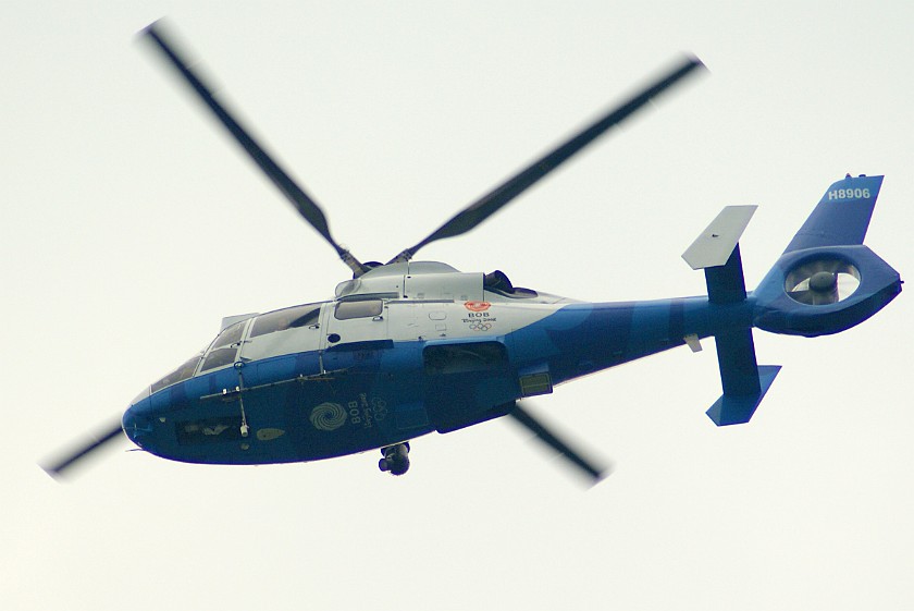 Rowing Finals. TV helicopter. Beijing. .