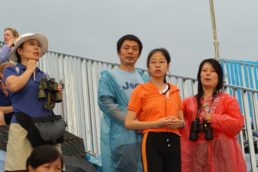 Rowing Finals. Brother, sister-in-law and niece. Beijing. .