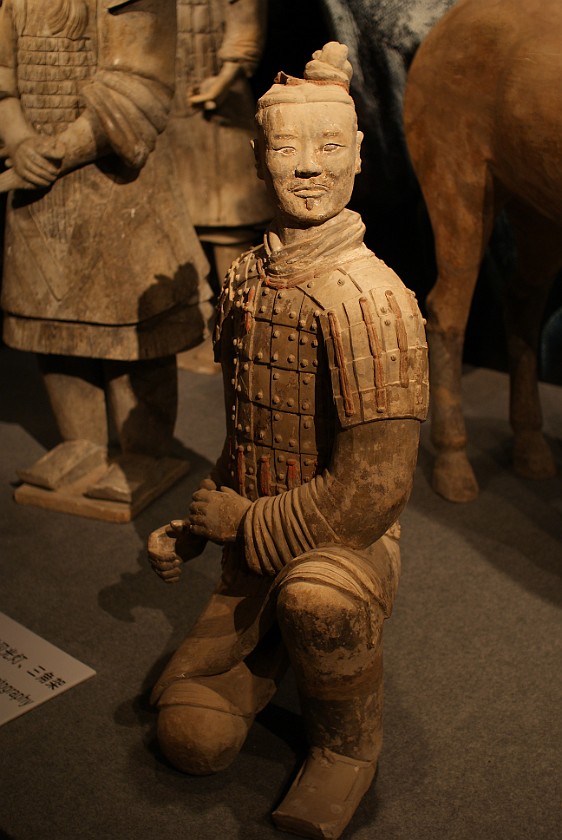 Capital Museum. Terracotta archer. Beijing. .