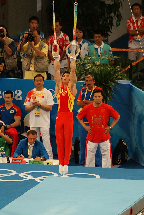 Gymnastics Artistic Finals. Man's rings final. Beijing. .