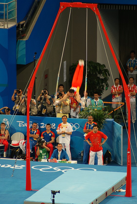 Gymnastics Artistic Finals. Man's rings final. Beijing. .